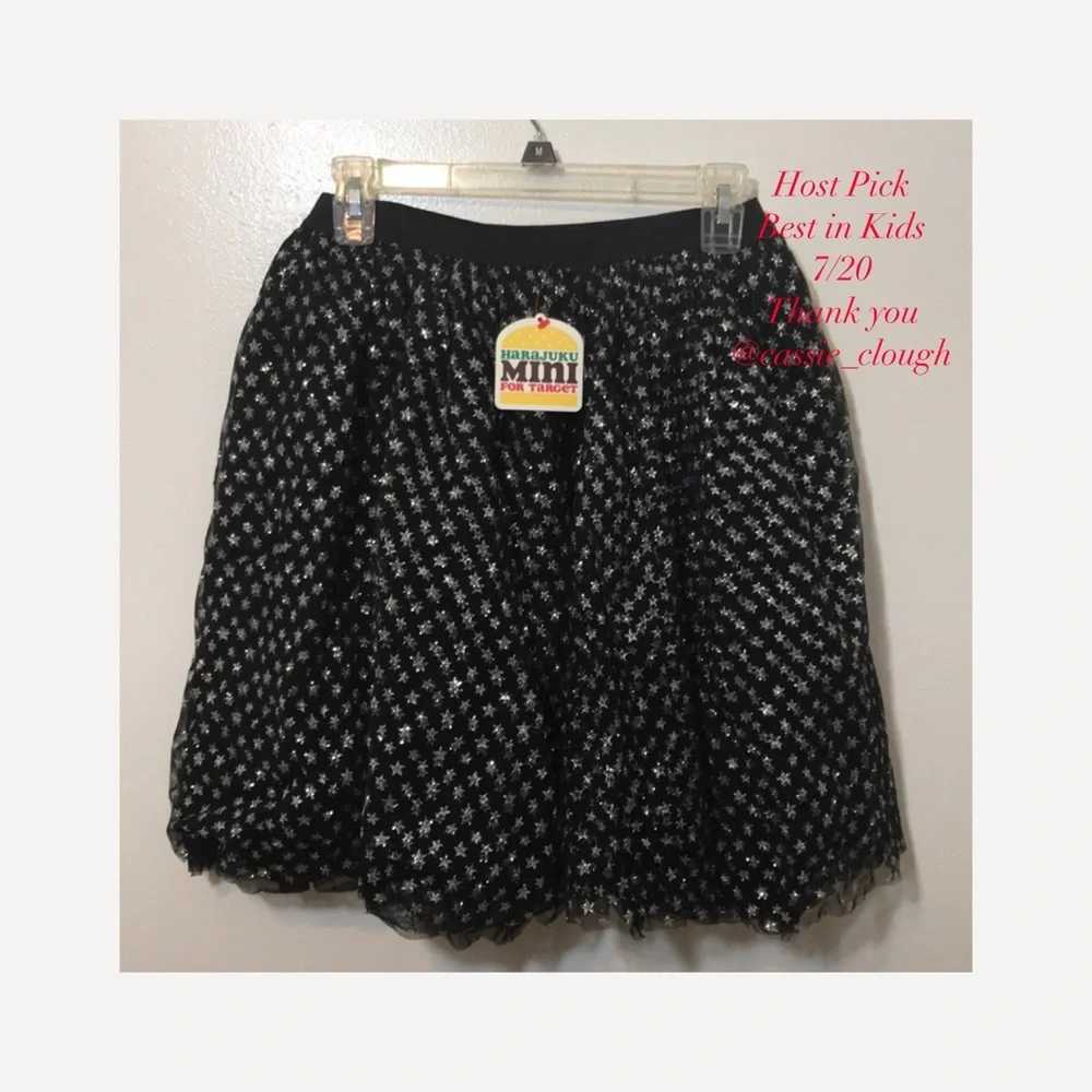 -HaraJuku by Gwen Stefani 6-6X Black Skirt HP!